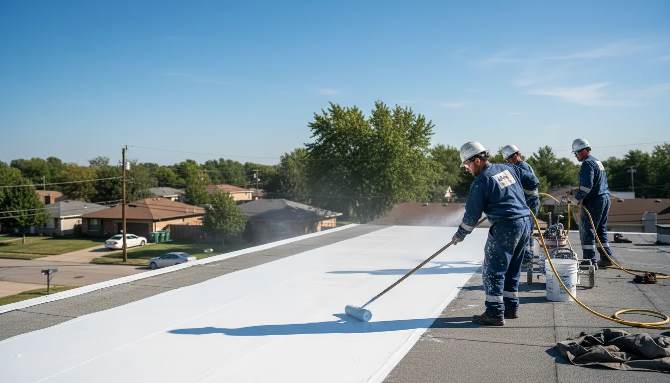 Commercial roof coating in Elgin, OH near me